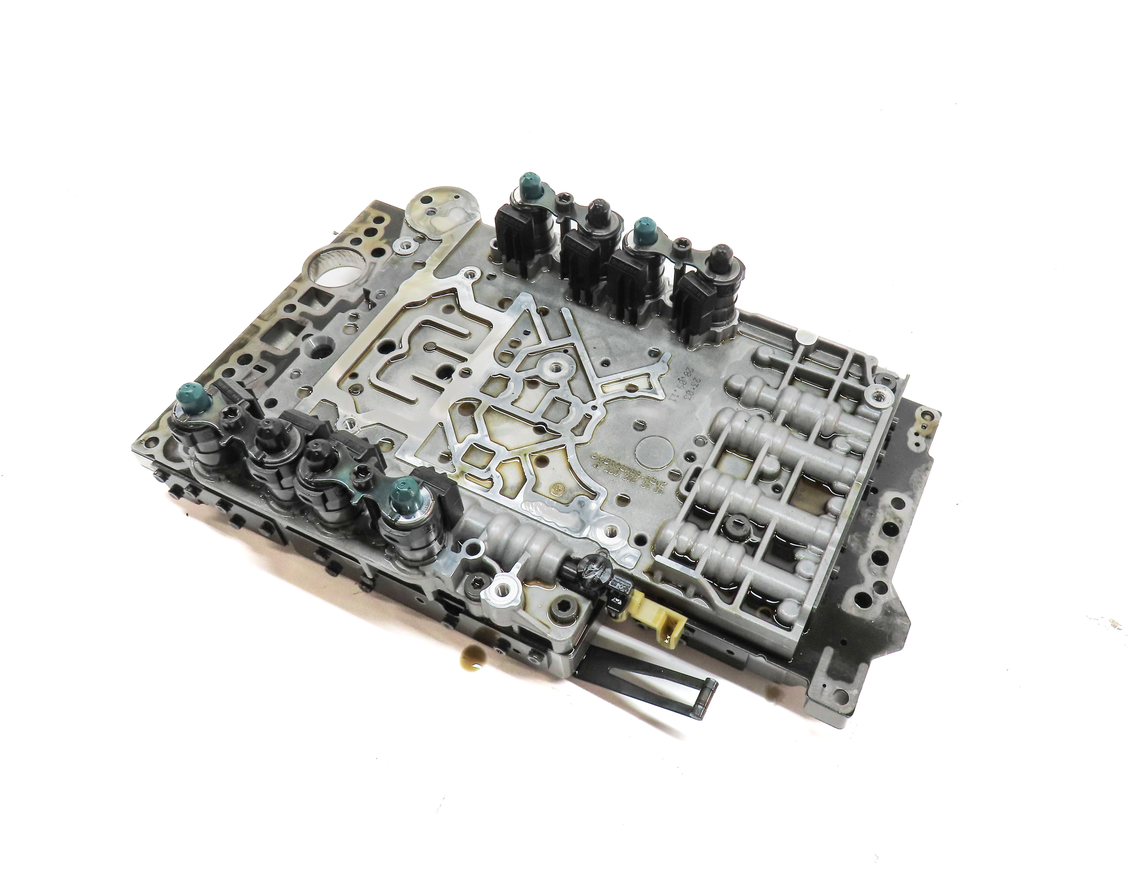 12-13 MERCEDES ML350 R350 (W166 R251) 722.9 A/T TRANSMISSION VALVE BODY BLOCK — exact item pictured